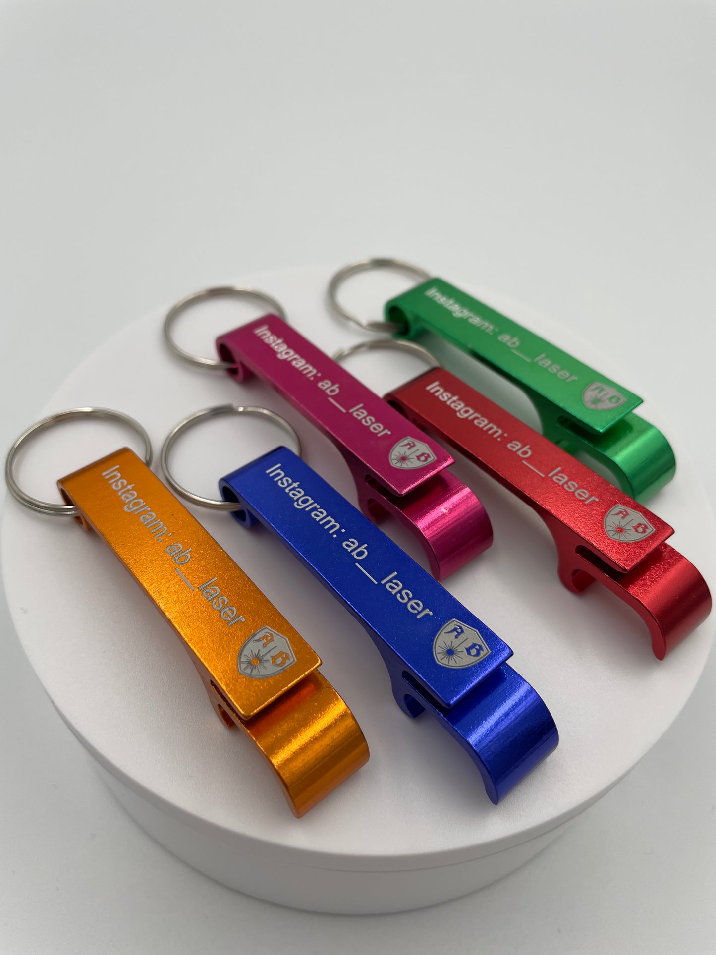 flaschenöffner schlüsselanhänger personalisiert aluminium