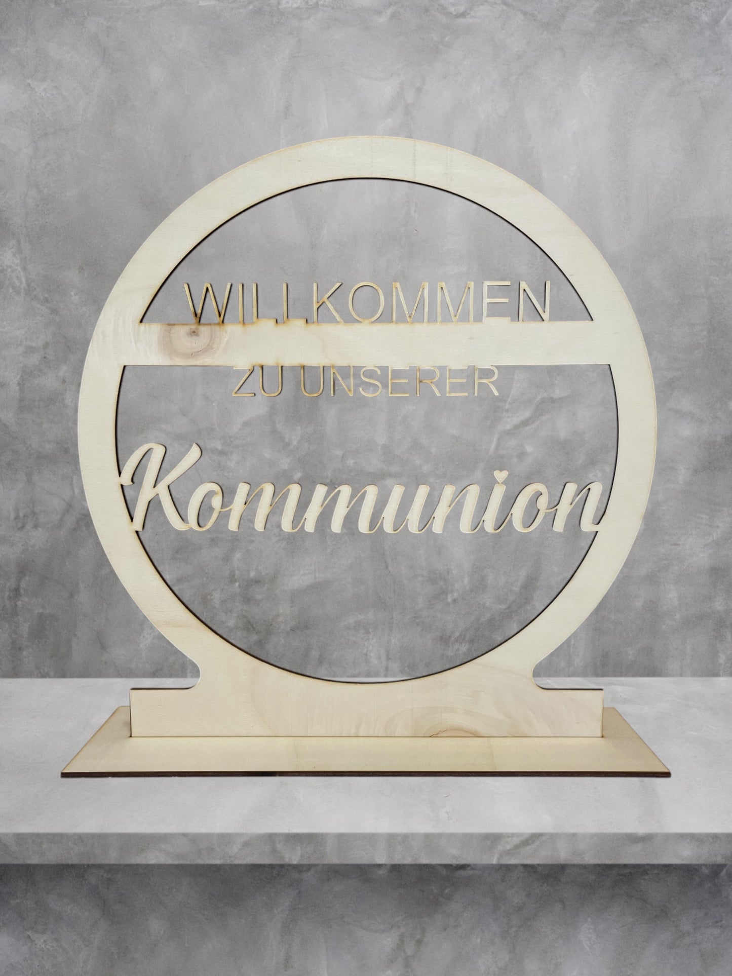 Tischaufsteller Holz personalisiert – Hochzeit, Jubiläum, Deko Groß