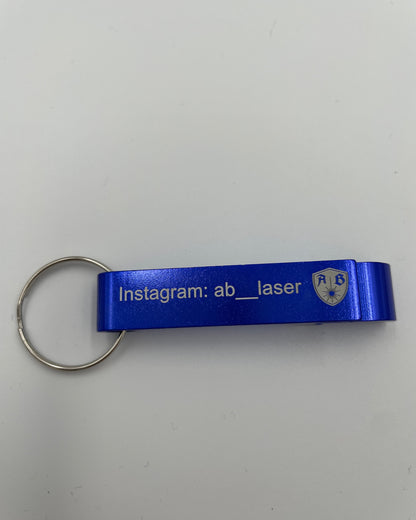 flaschenöffner schlüsselanhänger personalisiert aluminium