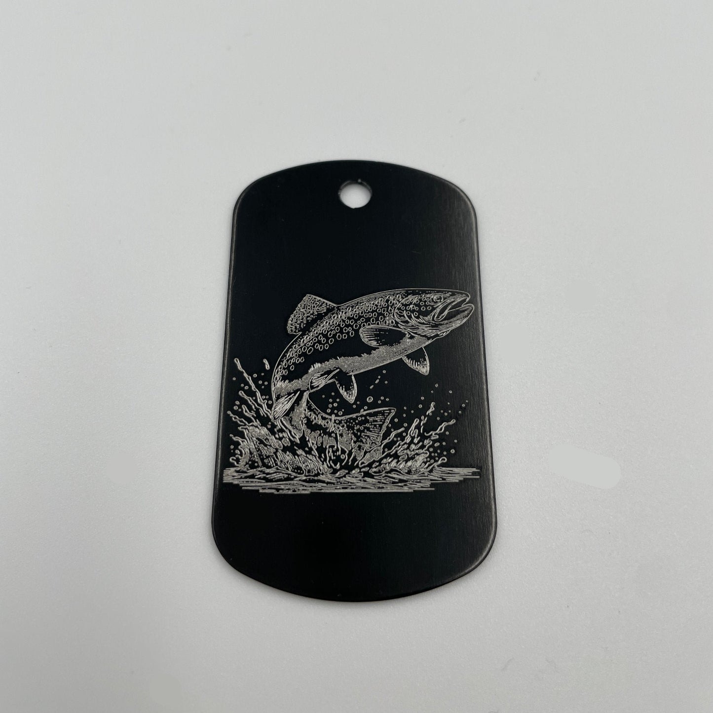 Hochwertiger Aluminium-Schlüsselanhänger Dog Tag mit Gravur - verschiedene Motive