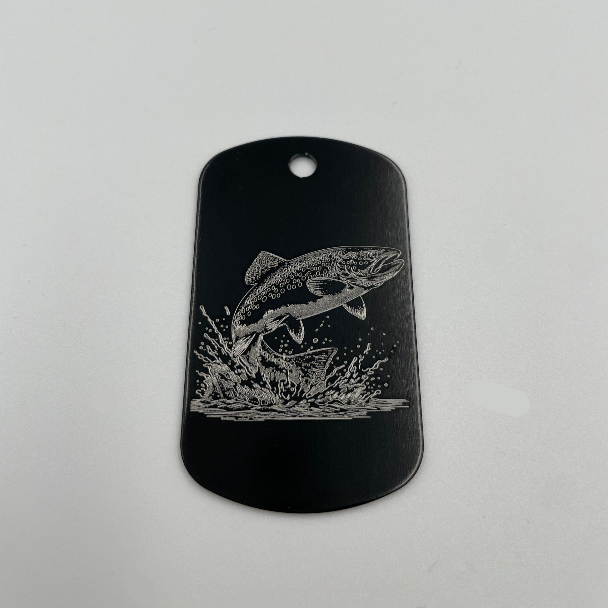 Hochwertiger Aluminium-Schlüsselanhänger Dog Tag mit Gravur - verschiedene Motive