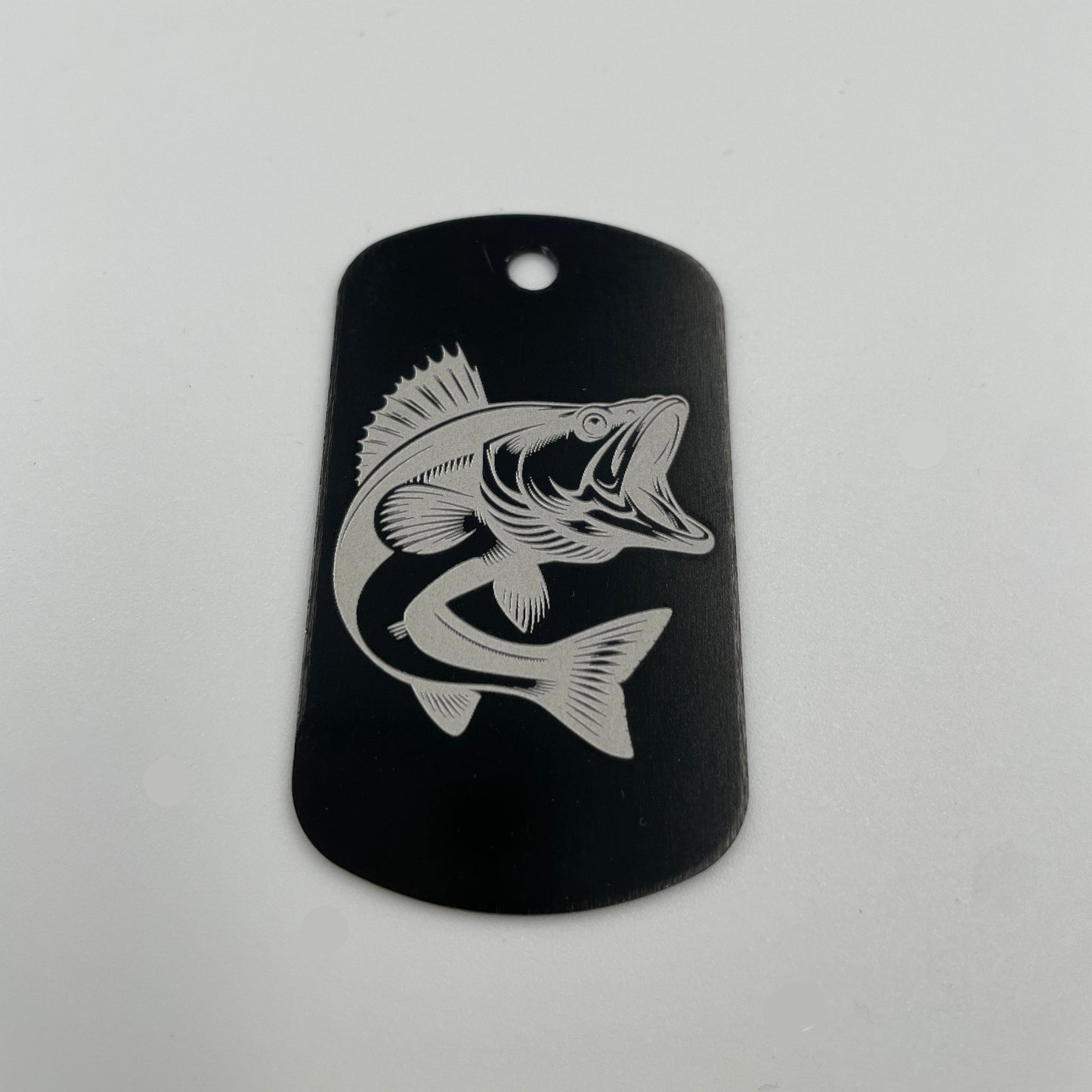 Hochwertiger Aluminium-Schlüsselanhänger Dog Tag mit Gravur - verschiedene Motive