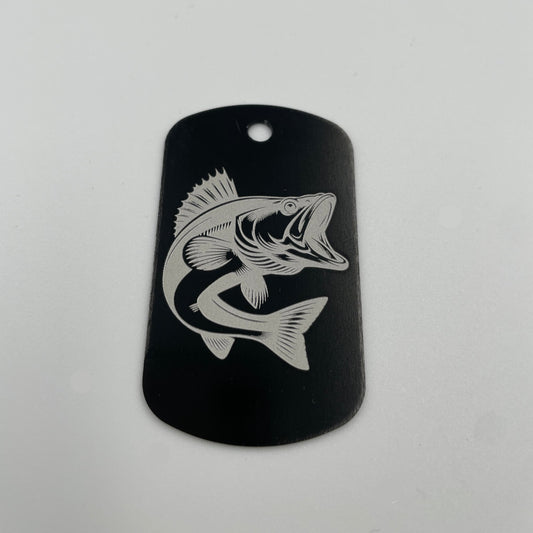 Hochwertiger Aluminium-Schlüsselanhänger Dog Tag mit Gravur - verschiedene Motive
