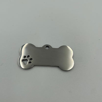 Hundemarke Namensschild aus Edelstahl  mit Gravur personalisiert mit Name