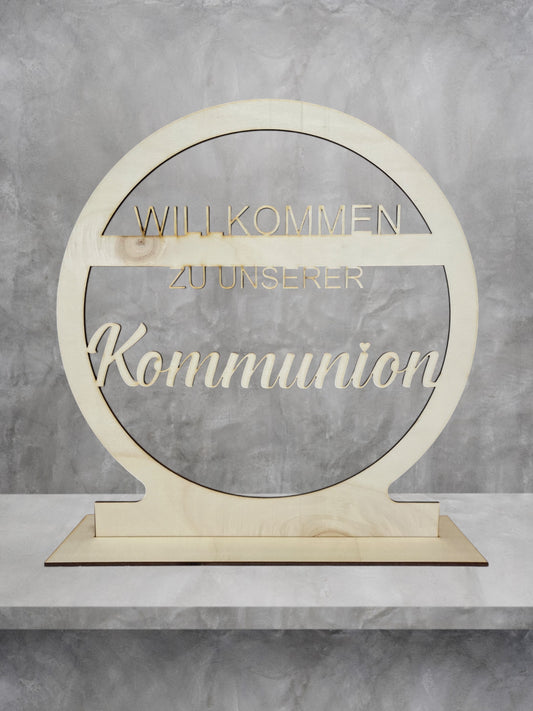 Holz Tischaufsteller Groß für verschiedene Anlässe – Deko & personalisierte Aufsteller 30 x 32 x 0,4 cm (LxBxH)