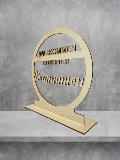 Holz Tischaufsteller Groß für verschiedene Anlässe – Deko & personalisierte Aufsteller 30 x 32 x 0,4 cm (LxBxH)