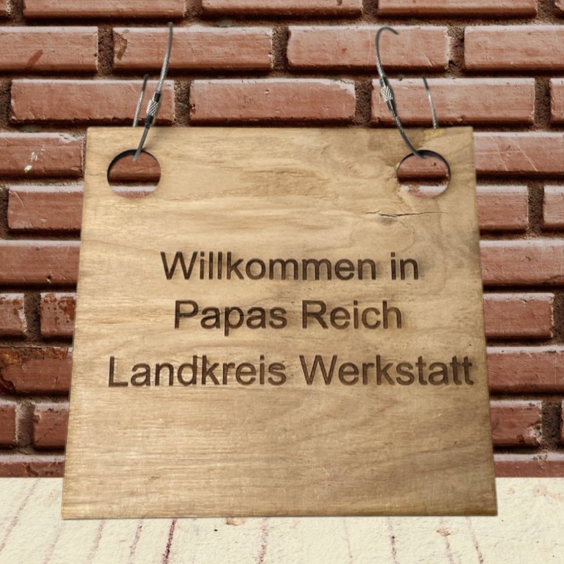 Willkommen in Papas Reich Schild – Perfektes Werkstatt- Dekor für Väter